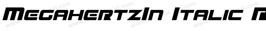 MegahertzIn Italic R字体转换